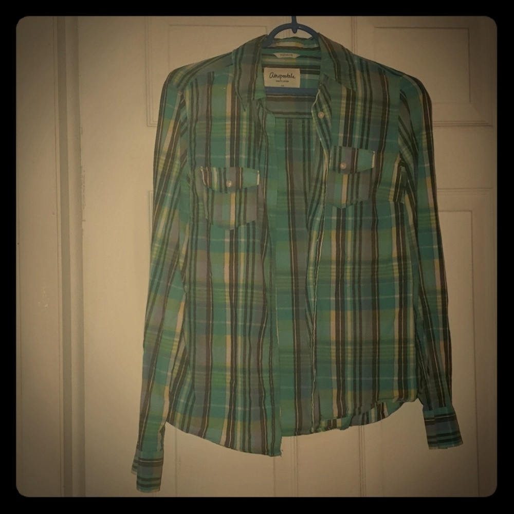 Aeropostale Long Sleeve Flannel Shirt